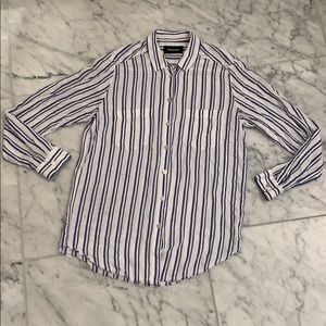 The Kooples blue striped shirt